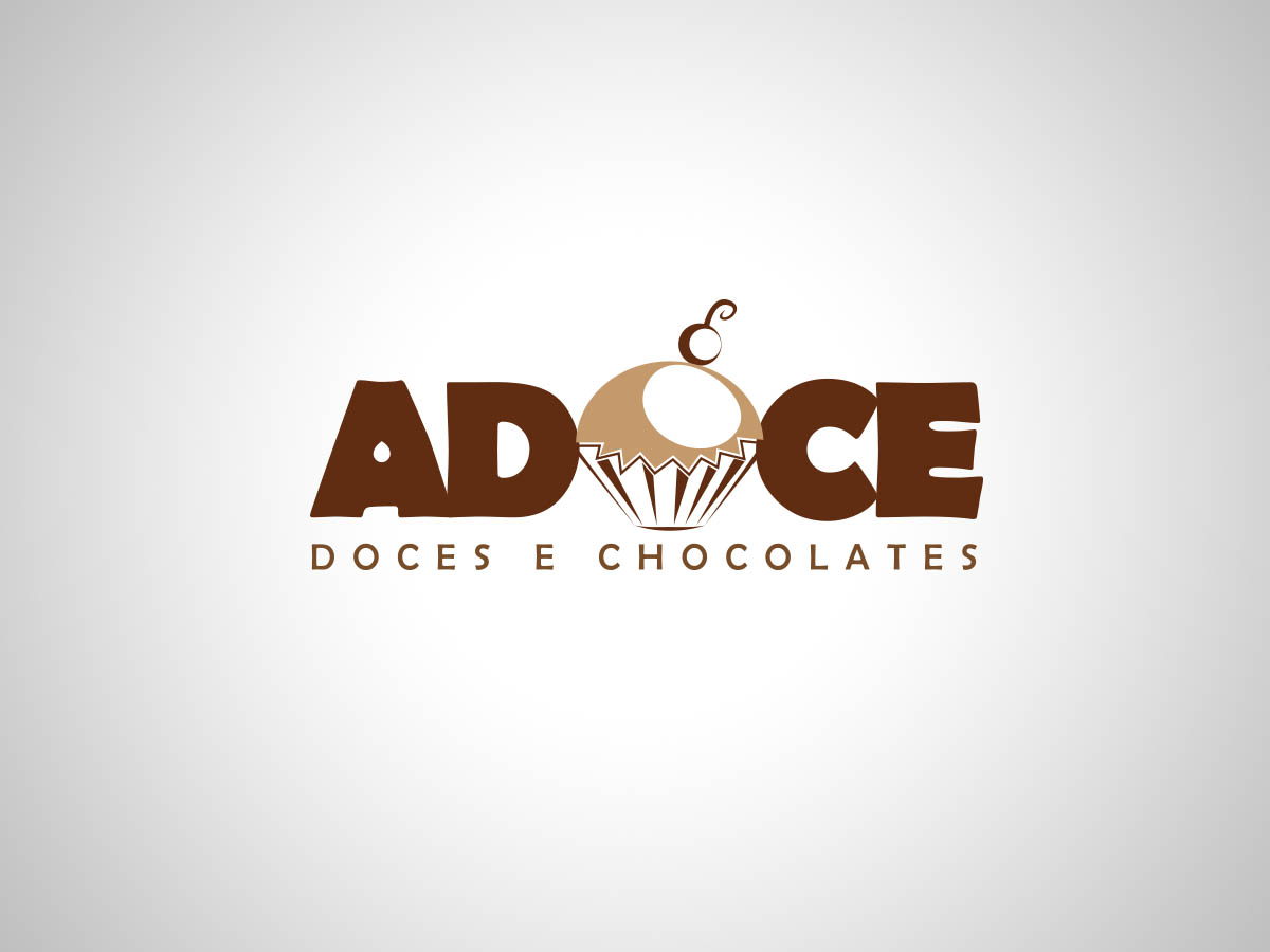 Logotipo Adoce Doces e Chocolates